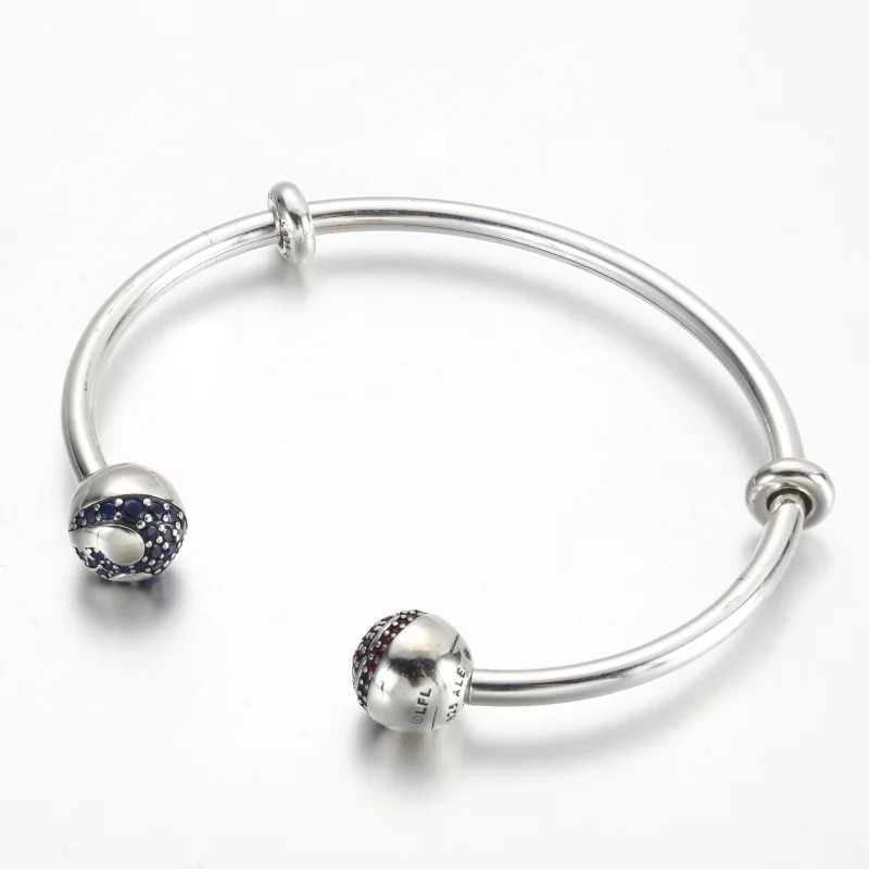 (imagem para) Pulseira Aberta Pandora Moments Star Wars™ Lado da Luz e Lado Sombrio com Logoti - Visualizar 2