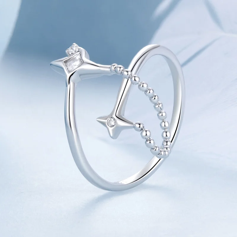 (imagem para) Anel Aberto Estilo PANDORA Luz das Estrelas - BSR519-E - Visualizar 2