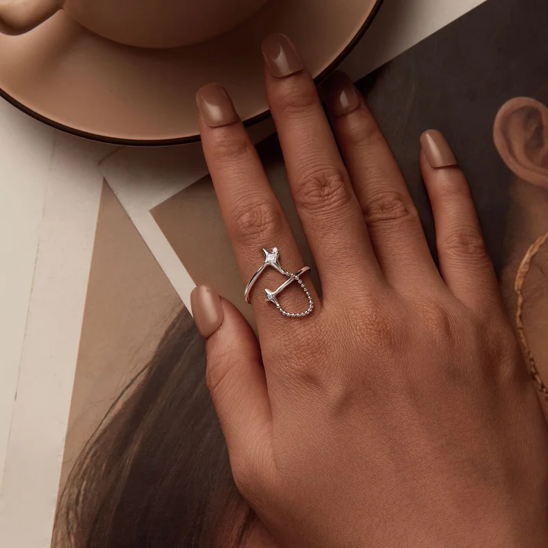 (imagem para) Anel Aberto Estilo PANDORA Luz das Estrelas - BSR519-E - Visualizar 4