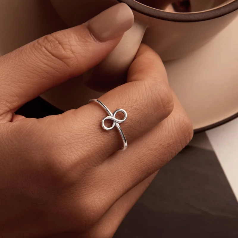 (imagem para) Anel Infinito Aberto Estilo PANDORA - SCR996-E - Visualizar 7