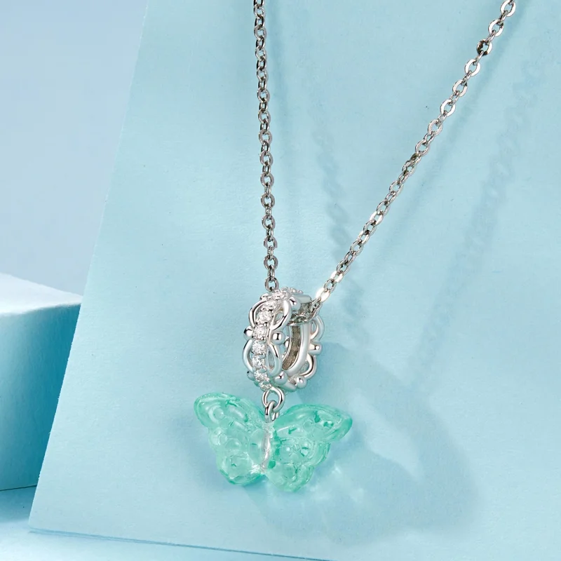 (imagem para) Borboleta Verde Pendente Estilo PANDORA - SCC2712 - Visualizar 5