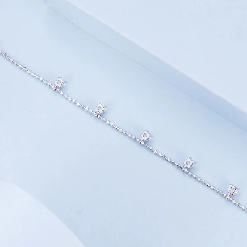 (imagem para) Bracelete de Zircônia Cintilante Fina Estilo PANDORA - BSB156 - Visualizar 3