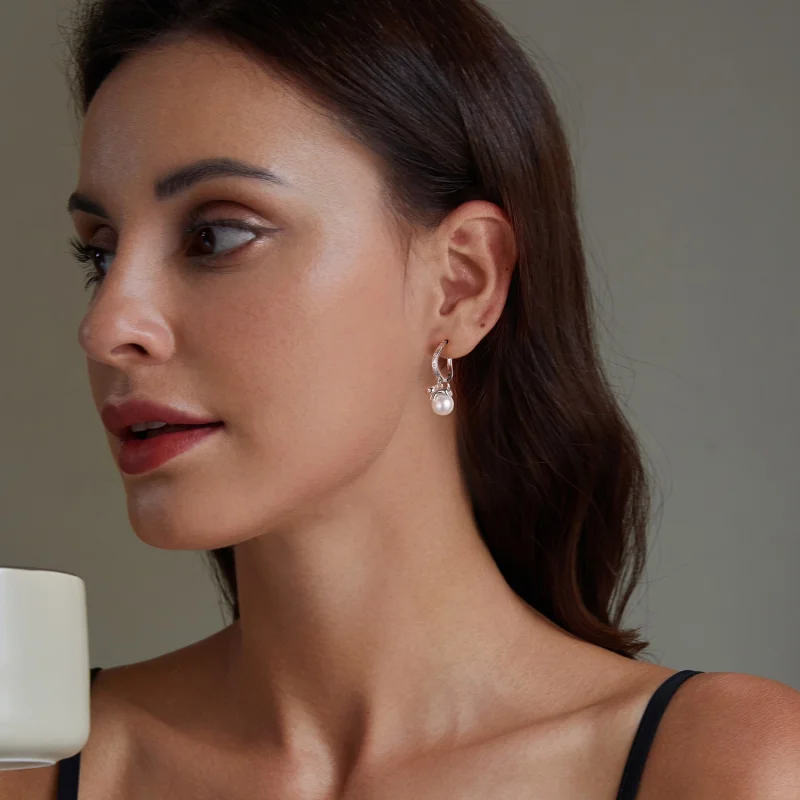 (imagem para) Brincos Casco de Gato Estilo PANDORA - SCE1692 - Visualizar 6