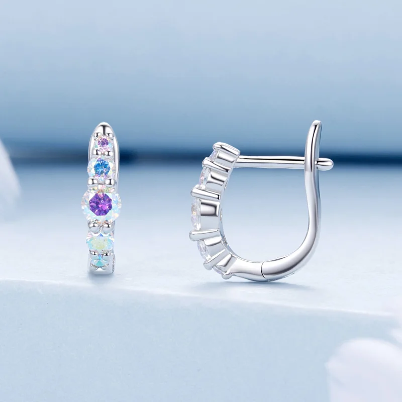 (imagem para) Brincos Coloridos Estilo PANDORA - BSE960 - Visualizar 2