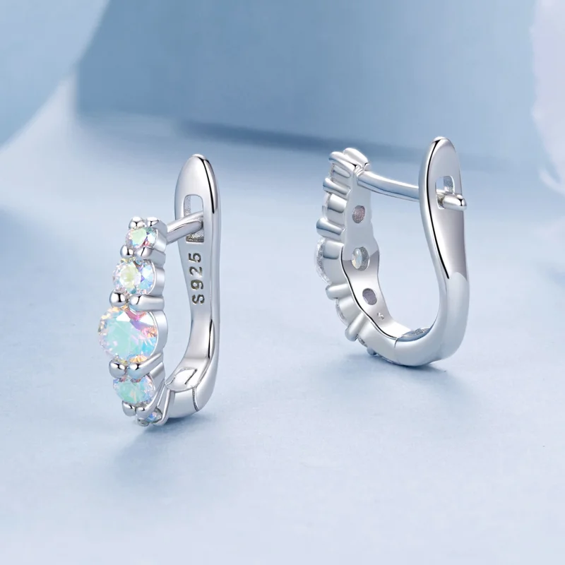 (imagem para) Brincos Coloridos Estilo PANDORA - BSE960 - Visualizar 3