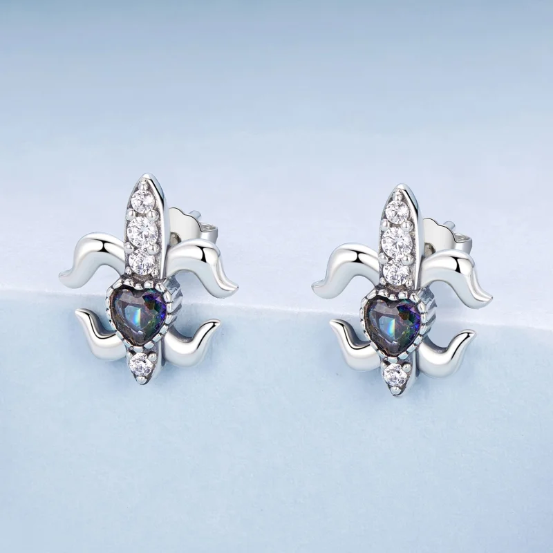 (imagem para) Brincos de Argola Vintage Estilo PANDORA Íris - BSE968 - Visualizar 2