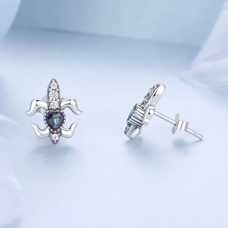 (imagem para) Brincos de Argola Vintage Estilo PANDORA Íris - BSE968 - Visualizar 4