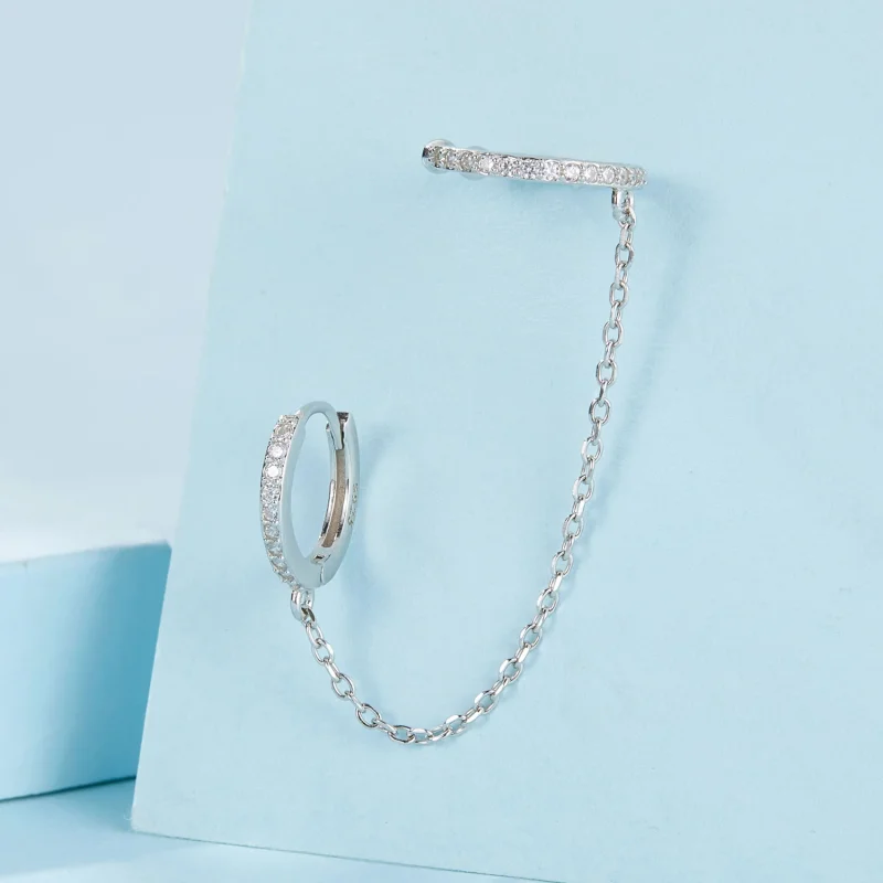 (imagem para) Brincos de Pressão Estilo PANDORA - SCE1679-A - Visualizar 3