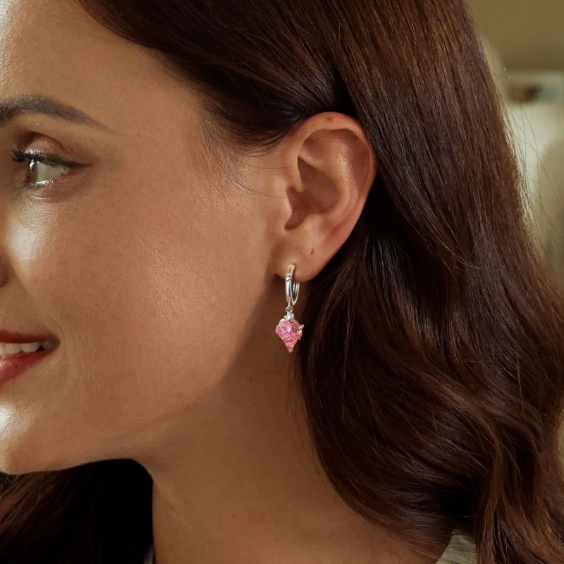 (imagem para) Brincos em Formato de Coração com Mão de Esqueleto Estilo PANDORA - SCE1705 - Visualizar 6