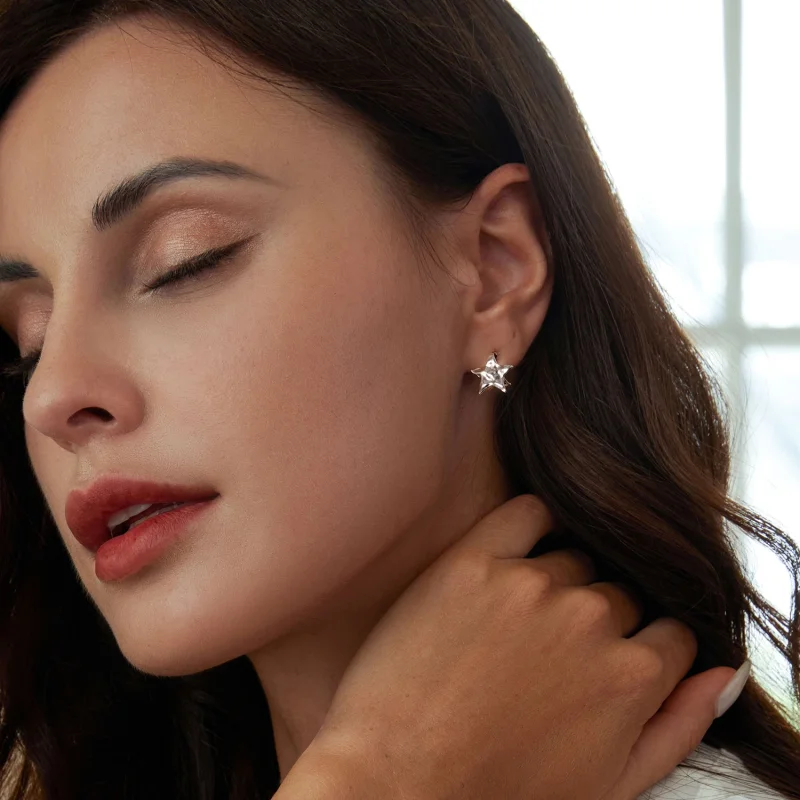 (imagem para) Brincos Estilo Estrela PANDORA - BSE965 - Visualizar 6
