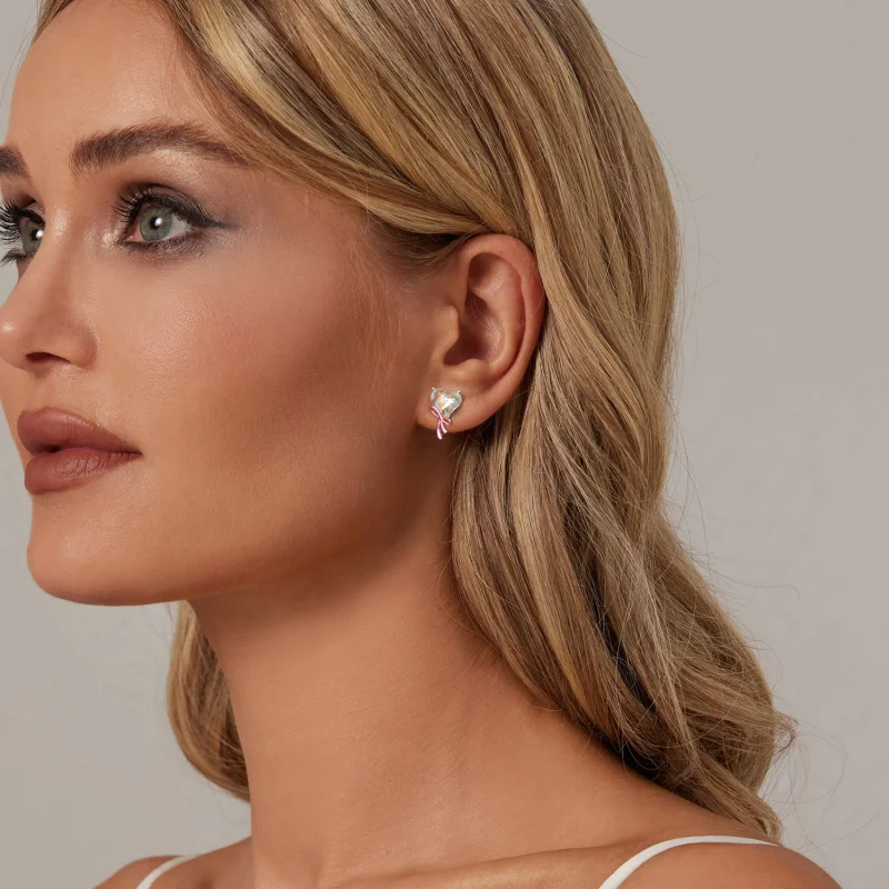 (imagem para) Brincos Laço do Amor Estilo PANDORA - SCE1696 - Visualizar 6