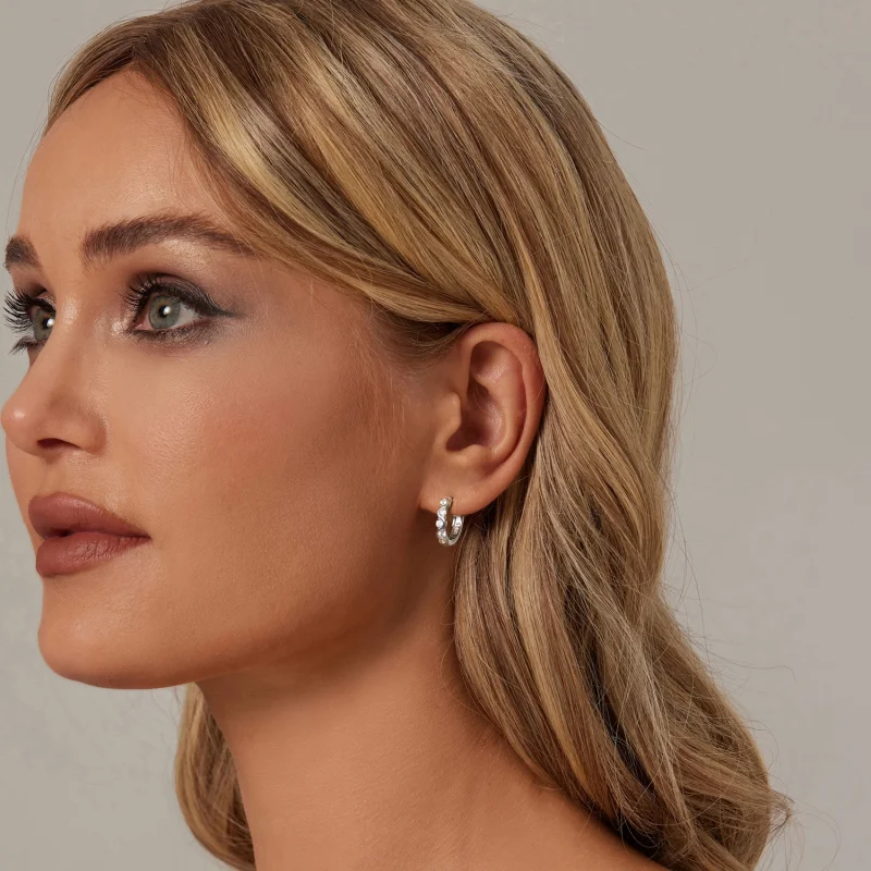 (imagem para) Brincos Ondulados Estilo PANDORA - BSE963 - Visualizar 6