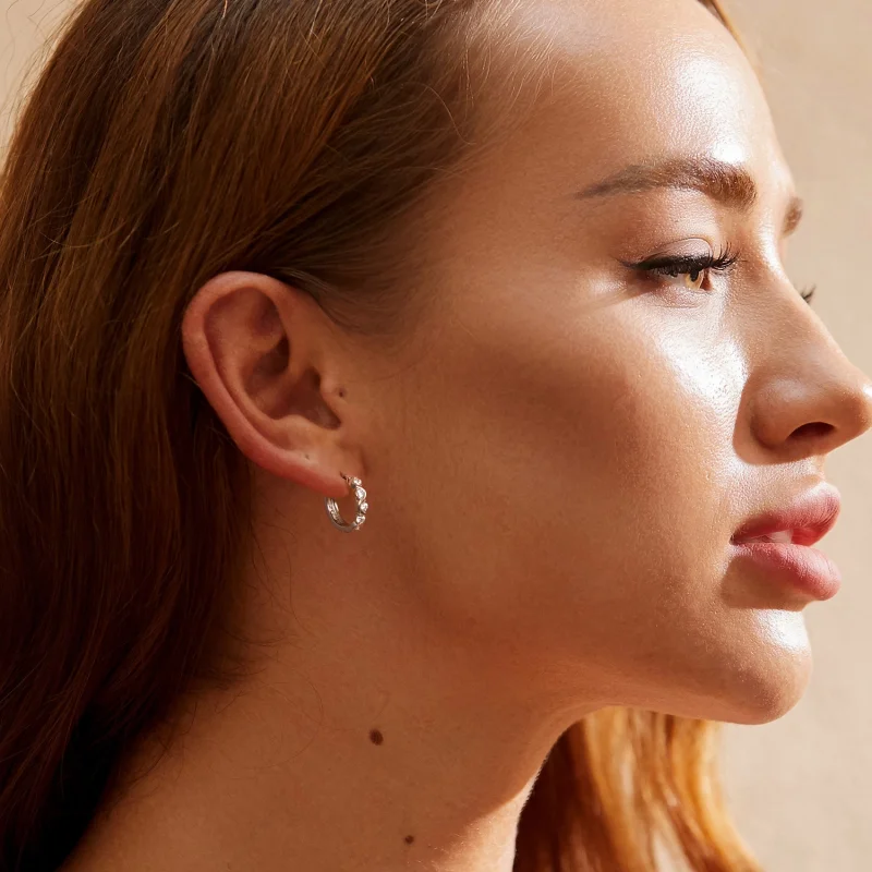 (imagem para) Brincos Ondulados Estilo PANDORA - BSE963 - Visualizar 7