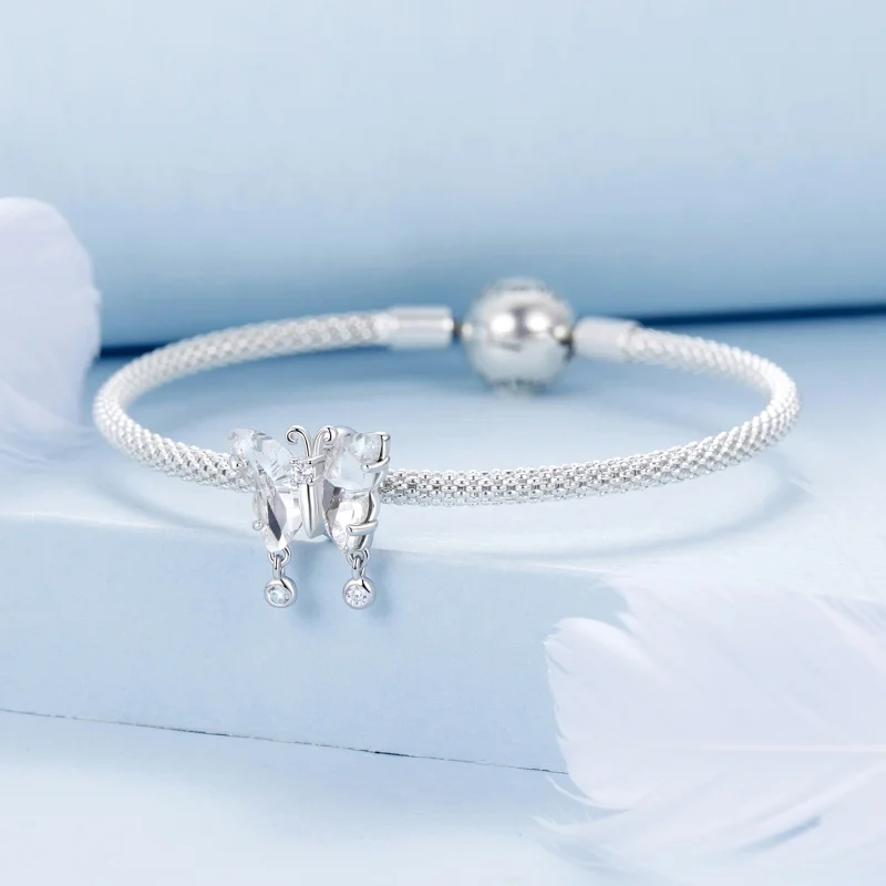 (imagem para) Charm Borboleta Brilhante Estilo PANDORA - BSC965 - Visualizar 3