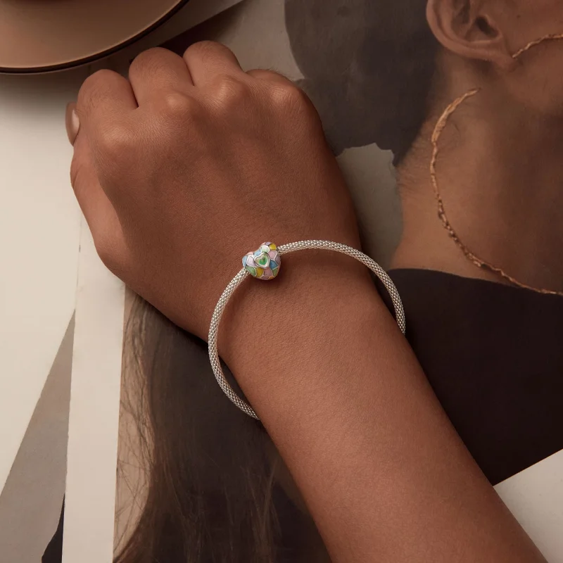 (imagem para) Charm Corações Neon Estilo PANDORA - SCC2708 - Visualizar 6