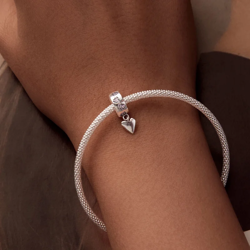 (imagem para) Charm de Fivela de Silicone Coração Inteligente Estilo PANDORA - SCC2694 - Visualizar 7