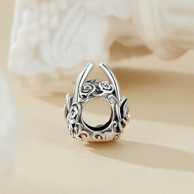 (imagem para) Charm de Sachet Estilo PANDORA Rosa - SCC2703 - Visualizar 3