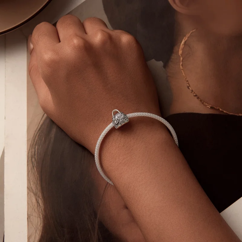 (imagem para) Charm de Sachet Estilo PANDORA Rosa - SCC2703 - Visualizar 6