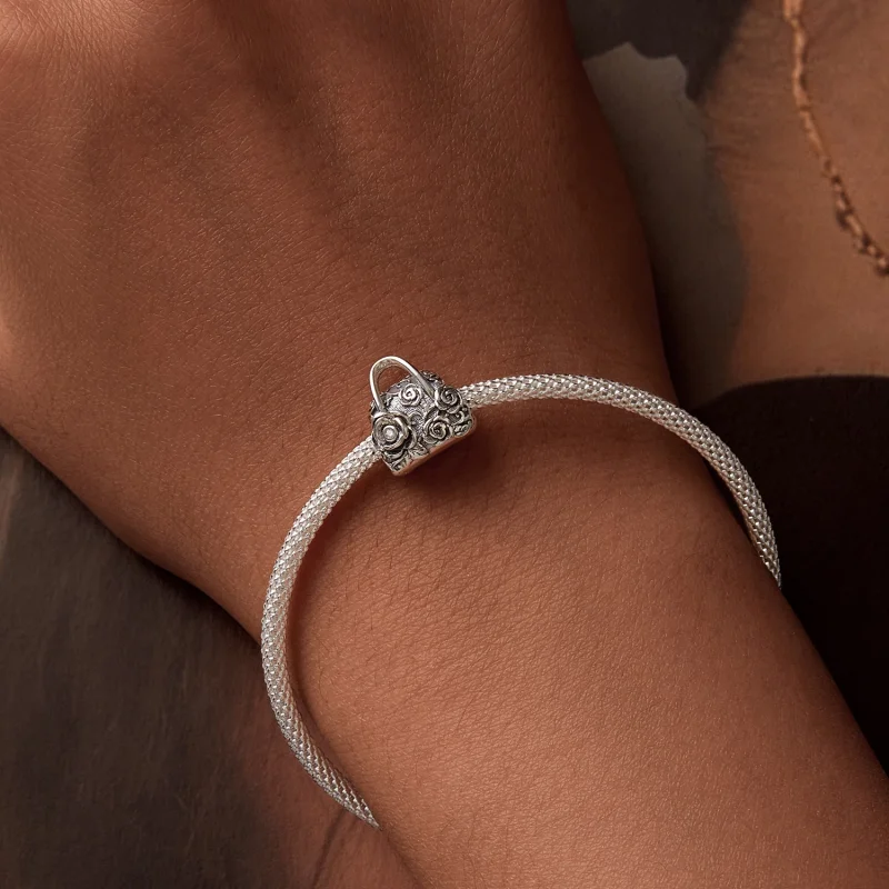 (imagem para) Charm de Sachet Estilo PANDORA Rosa - SCC2703 - Visualizar 7