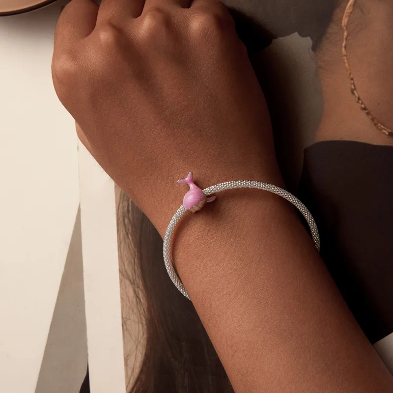 (imagem para) Charm PANDORA Estilo Baleia Cor-de-Rosa - SCC2707 - Visualizar 6