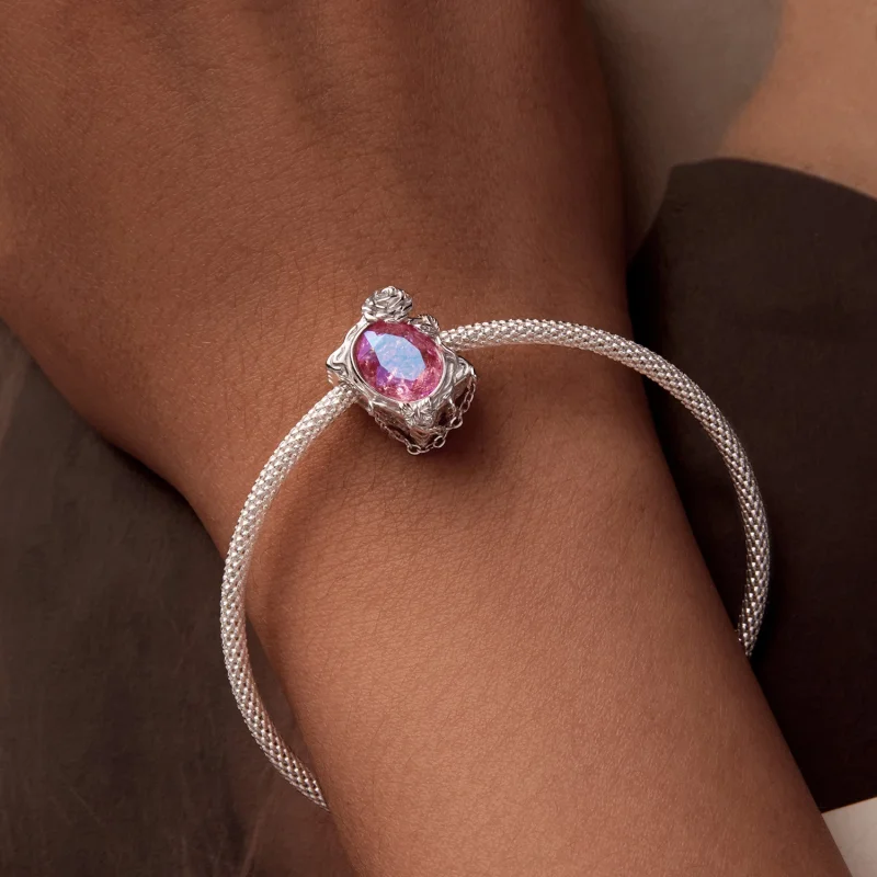 (imagem para) Charm PANDORA Estilo Pintura a Óleo Rosa Murcha - SCC2698 - Visualizar 5