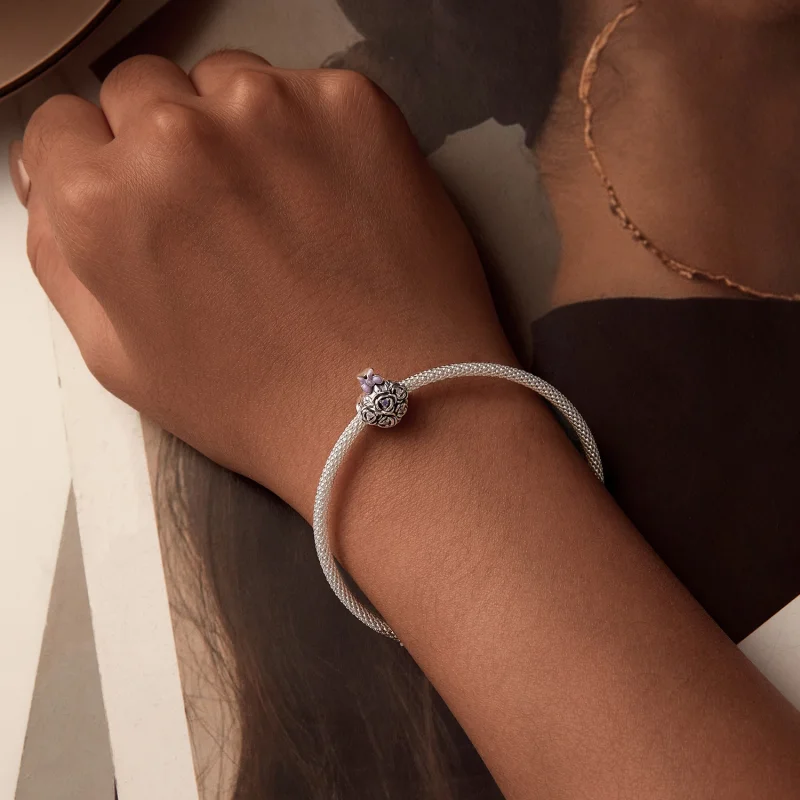 (imagem para) Charm PANDORA Style Buquê de Rosas - SCC2704 - Visualizar 6