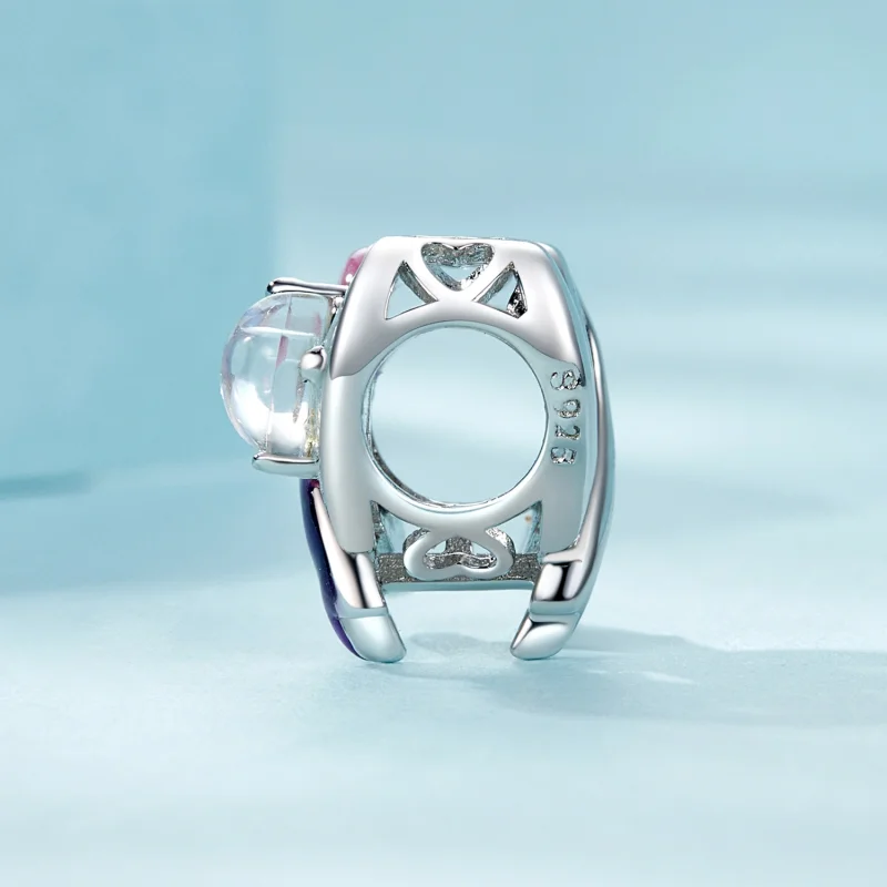 (imagem para) Charm PANDORA Style Laço Rosa - SCC2685 - Visualizar 3