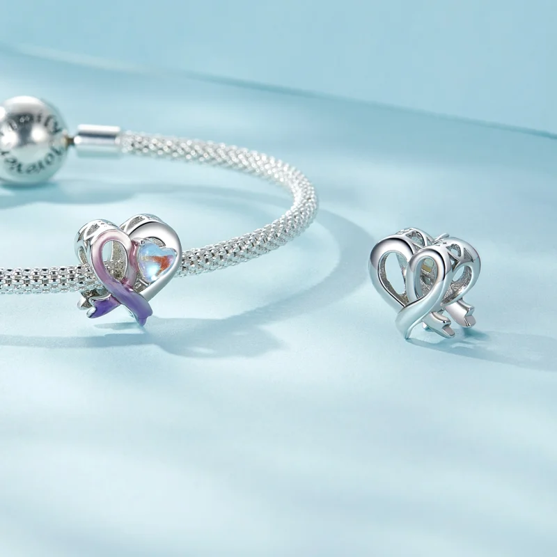 (imagem para) Charm PANDORA Style Laço Rosa - SCC2685 - Visualizar 4