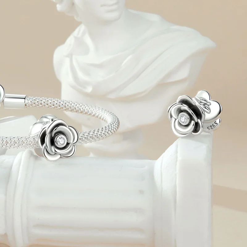 (imagem para) Charm Tridimensional Estilo PANDORA Rosa - SCC2705 - Visualizar 4