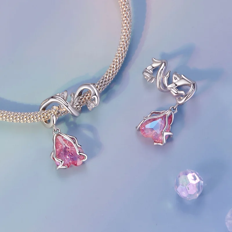 (imagem para) PANDORA Estilo Rosa Murcha Pingente - SCC2697 - Visualizar 4