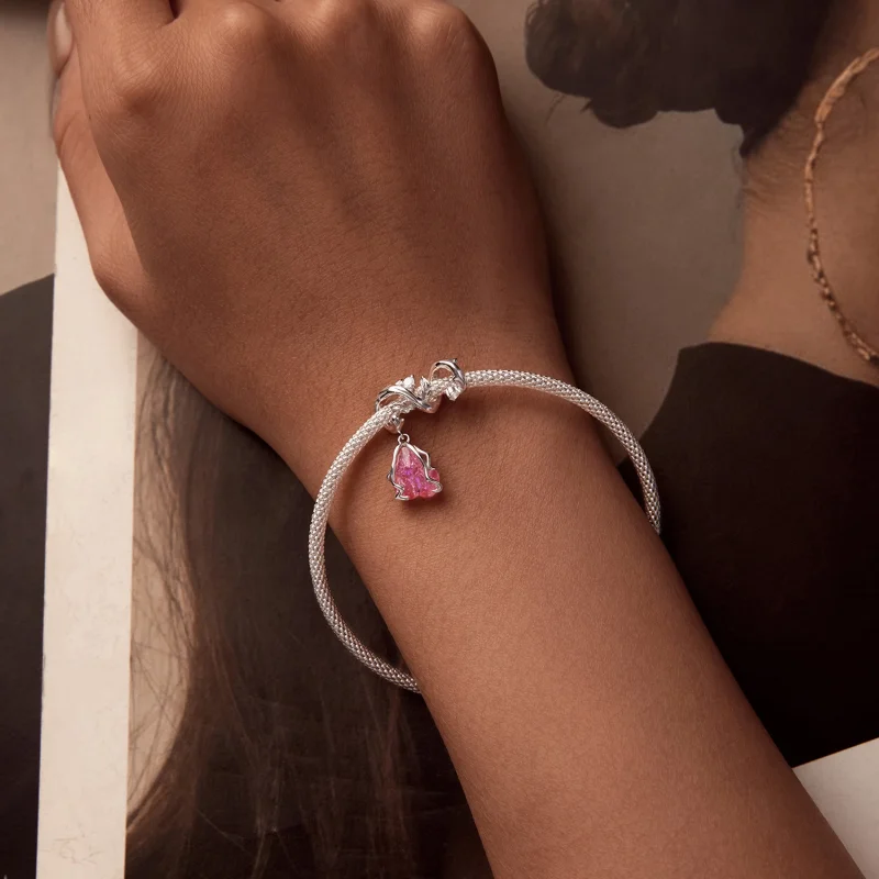 (imagem para) PANDORA Estilo Rosa Murcha Pingente - SCC2697 - Visualizar 5