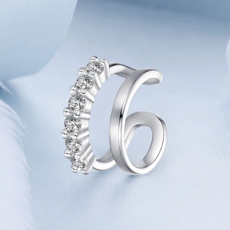 (imagem para) PANDORA Style Double Layer Ear Cuff - BSE964 - Visualizar 2