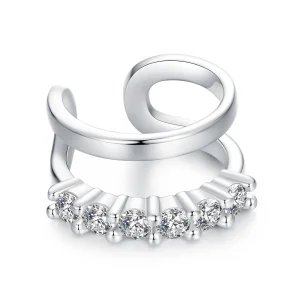 (imagem para) PANDORA Style Double Layer Ear Cuff - BSE964