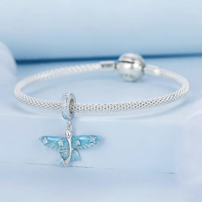 (imagem para) PANDORA Style Flying Fish Dangle - BSC967 - Visualizar 3