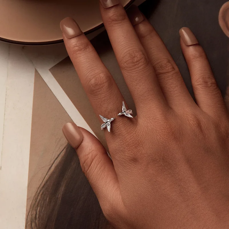 (imagem para) Anel Aberto Asuka Estilo PANDORA - SCR1006-E - Visualizar 6