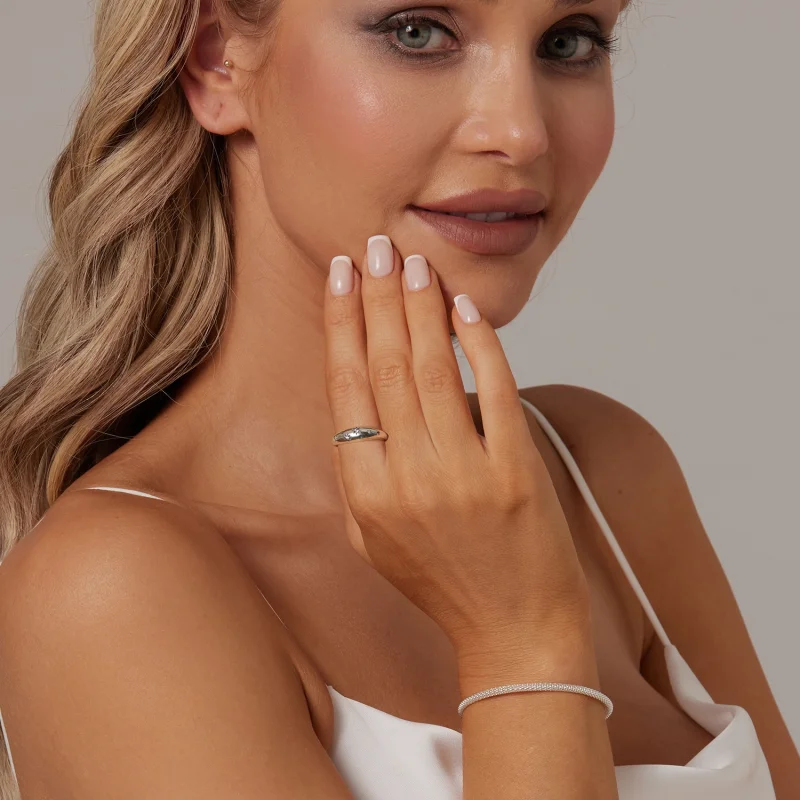 (imagem para) Anel Aberto Estilo Estrela PANDORA - BSR547-E - Visualizar 7