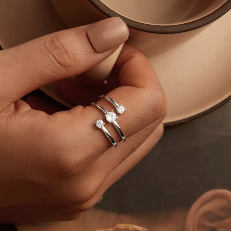 (imagem para) Anel de Enrolar Brilhante Estilo PANDORA - BSR532-E - Visualizar 4