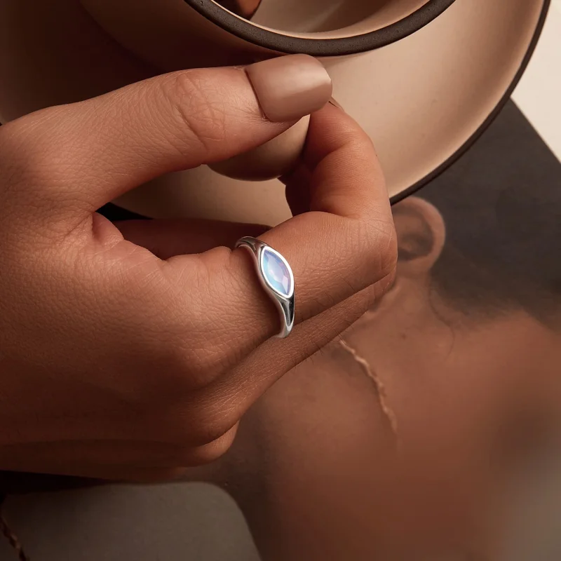 (imagem para) Anel Signet Olho do Diabo Estilo PANDORA Aberto - BSR523-E - Visualizar 7