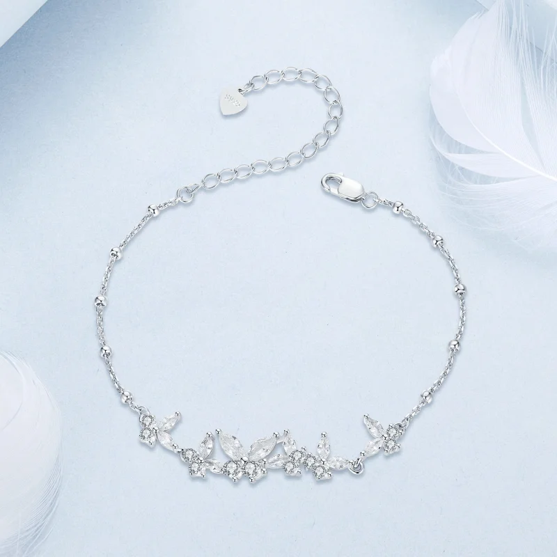 (imagem para) Bracelete Borboleta Voando Estilo PANDORA - BSB162 - Visualizar 3