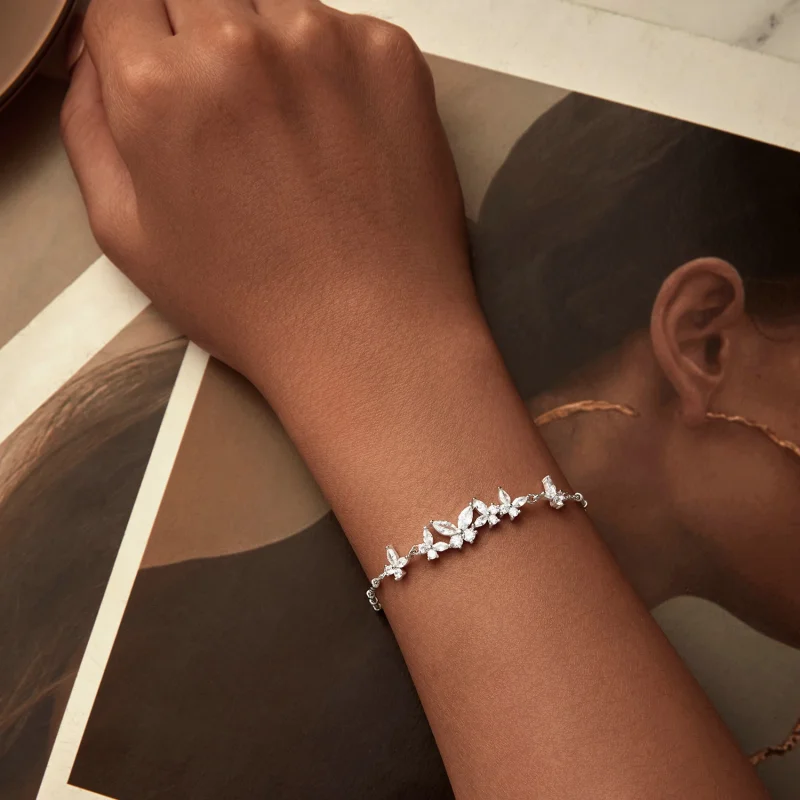 (imagem para) Bracelete Borboleta Voando Estilo PANDORA - BSB162 - Visualizar 4