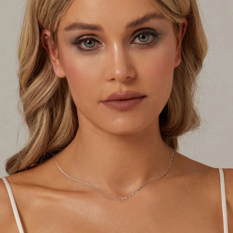 (imagem para) Bracelete de Corrente Fashion de Emenda Estilo PANDORA - BSA007 - Visualizar 6