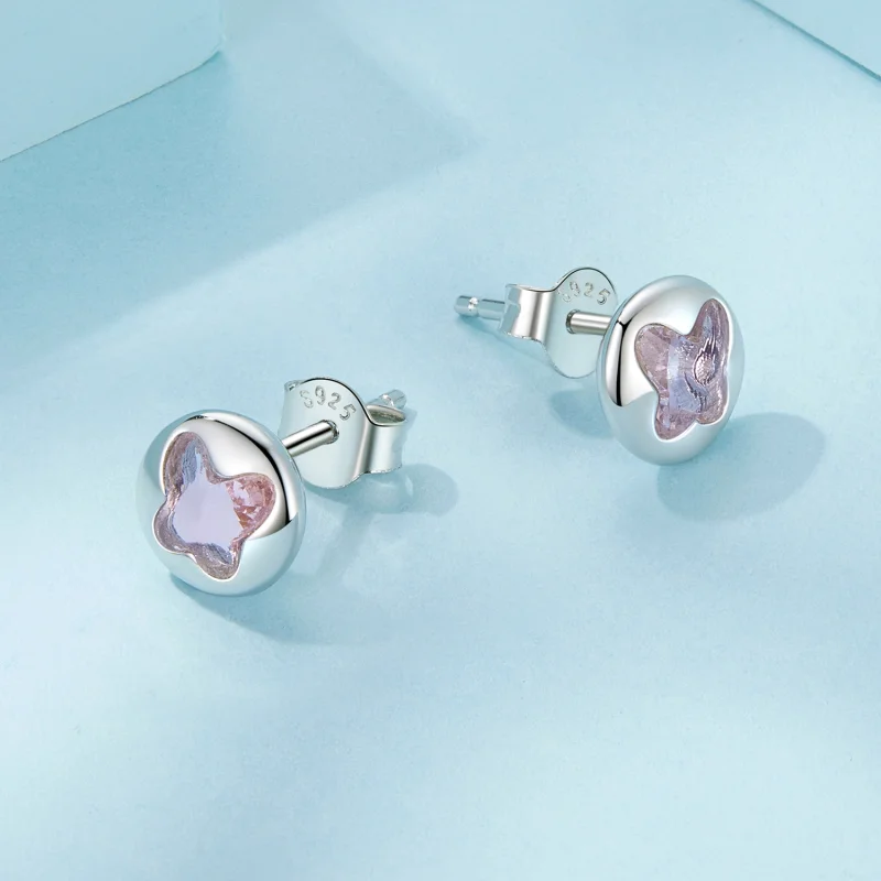 (imagem para) Brincos Borboleta Estilo PANDORA - SCE1730 - Visualizar 3