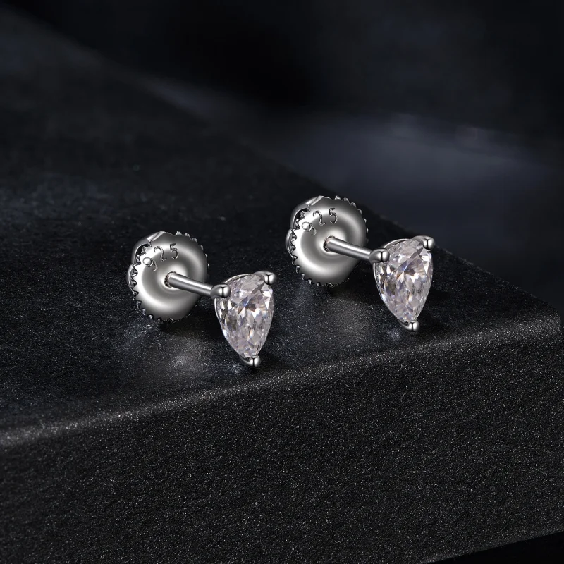 (imagem para) Brincos de Moissanite Estilo PANDORA em Formato de Gota (Dois Certificados) - MS - Visualizar 2