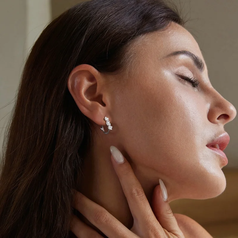 (imagem para) Brincos Estilo Flor PANDORA - BSE982 - Visualizar 7