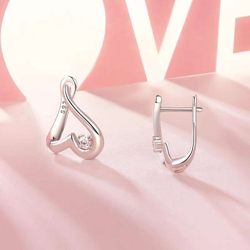 (imagem para) Brincos Estilo PANDORA Love - BSE970 - Visualizar 4