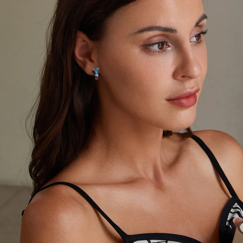 (imagem para) Brincos PANDORA Style Kingfisher - BSE997 - Visualizar 8