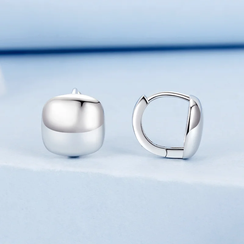 (imagem para) Brincos Quadrados Estilo PANDORA - BSE973 - Visualizar 2