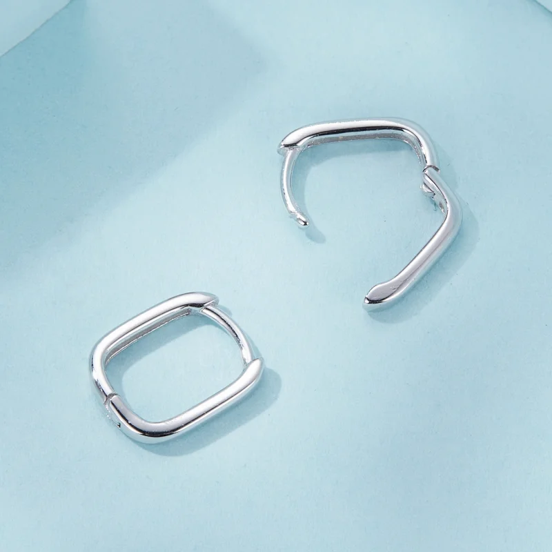 (imagem para) Brincos Quadrados Estilo PANDORA - SCE1735 - Visualizar 4