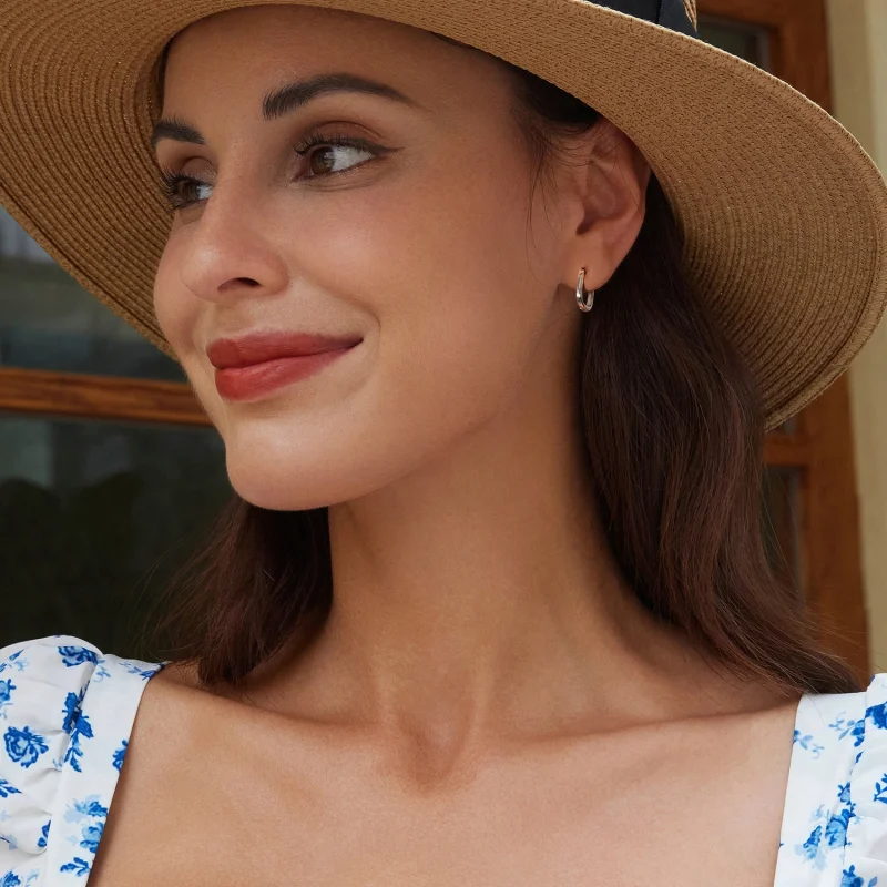 (imagem para) Brincos Quadrados Estilo PANDORA - SCE1735 - Visualizar 7