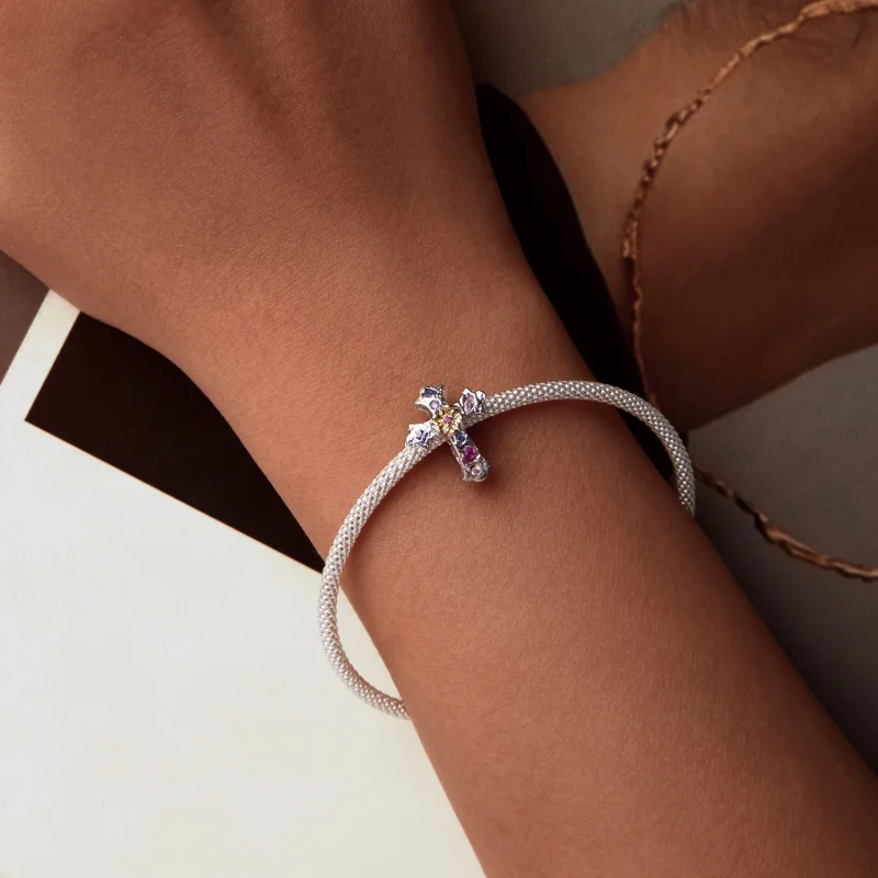 (imagem para) Charm Cruz Vintage Estilo PANDORA - BSC1005 - Visualizar 5